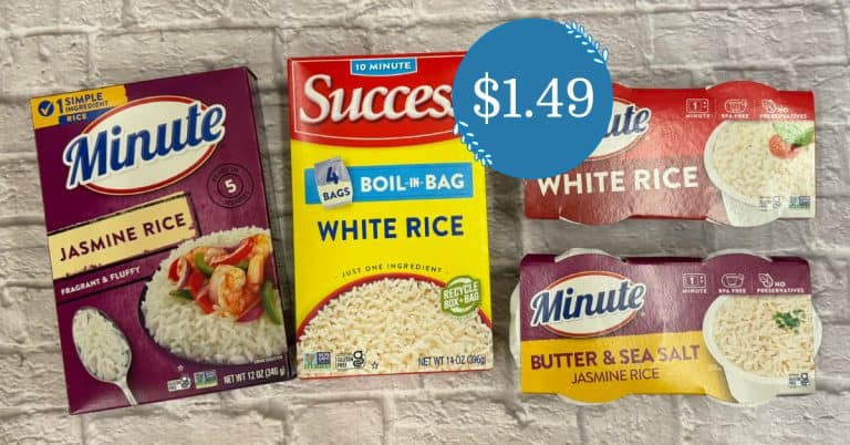 Minute and Success Instant Rice are $1.49 at Kroger! - Kroger Krazy