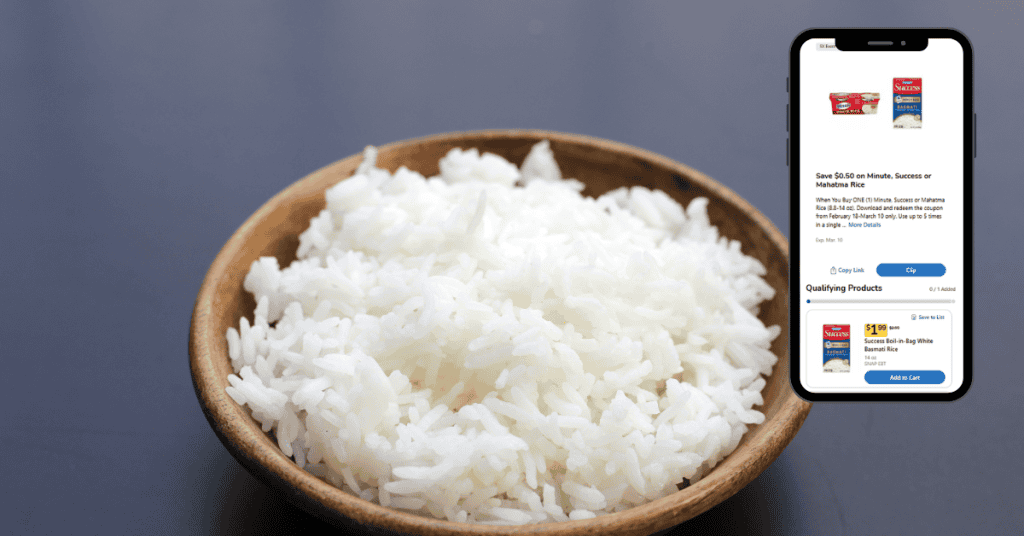 Minute and Success Rice Kroger Digital Coupon