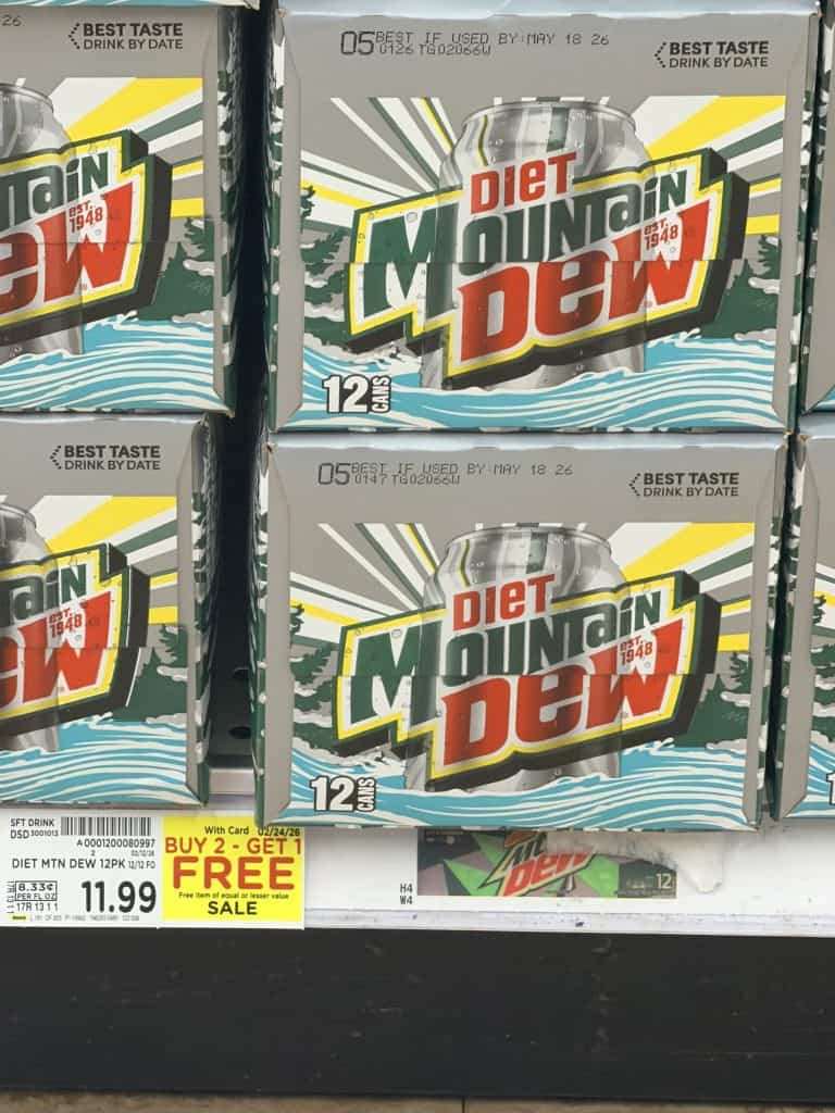Pepsi MTN Dew Starry Crush Soda Pop Kroger Shelf Image (2)