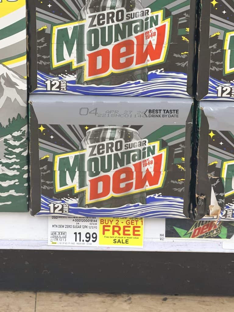 Pepsi MTN Dew Starry Crush Soda Pop Kroger Shelf Image (2)