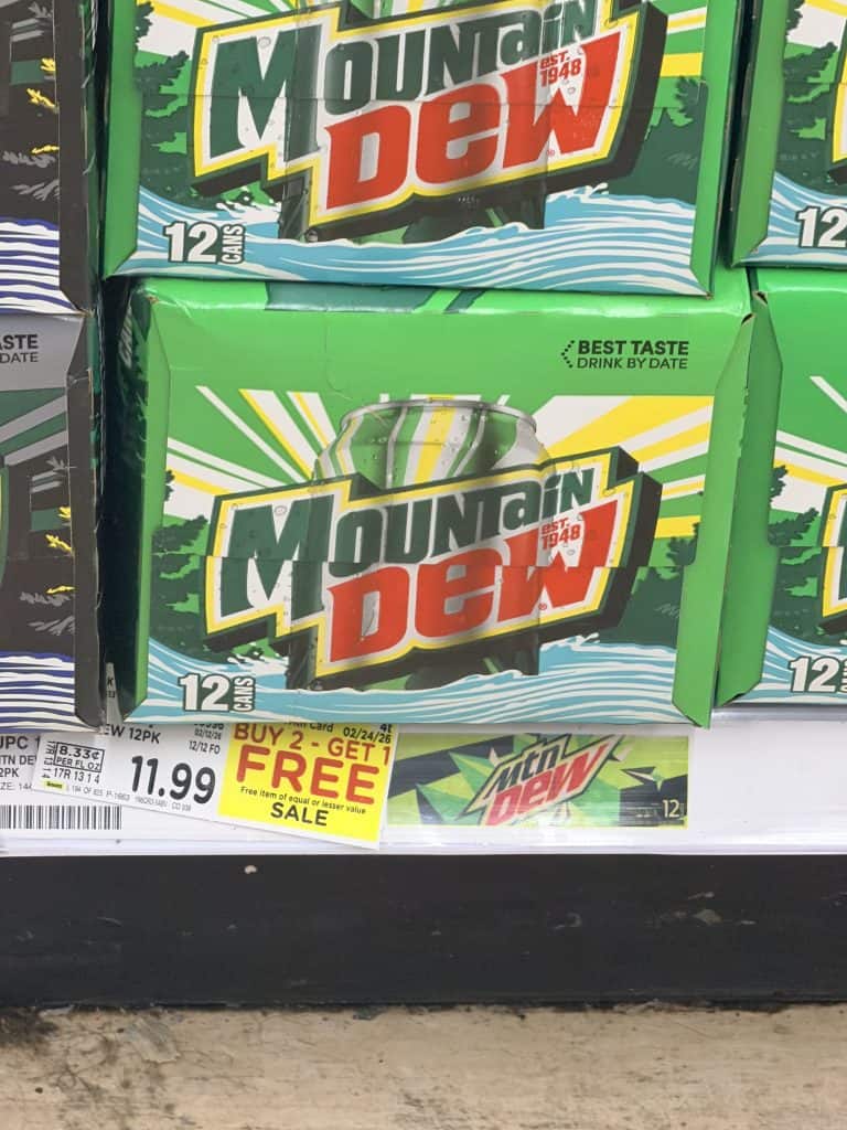 Pepsi MTN Dew Starry Crush Soda Pop Kroger Shelf Image (2)