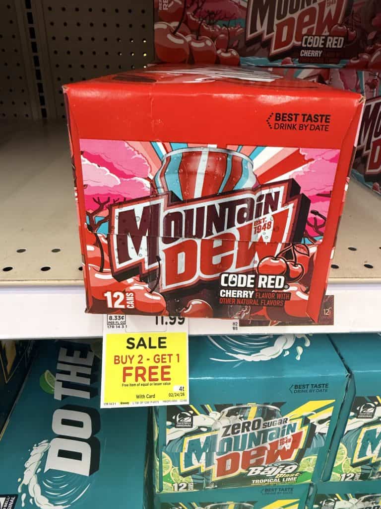 Pepsi MTN Dew Starry Crush Soda Pop Kroger Shelf Image (2)