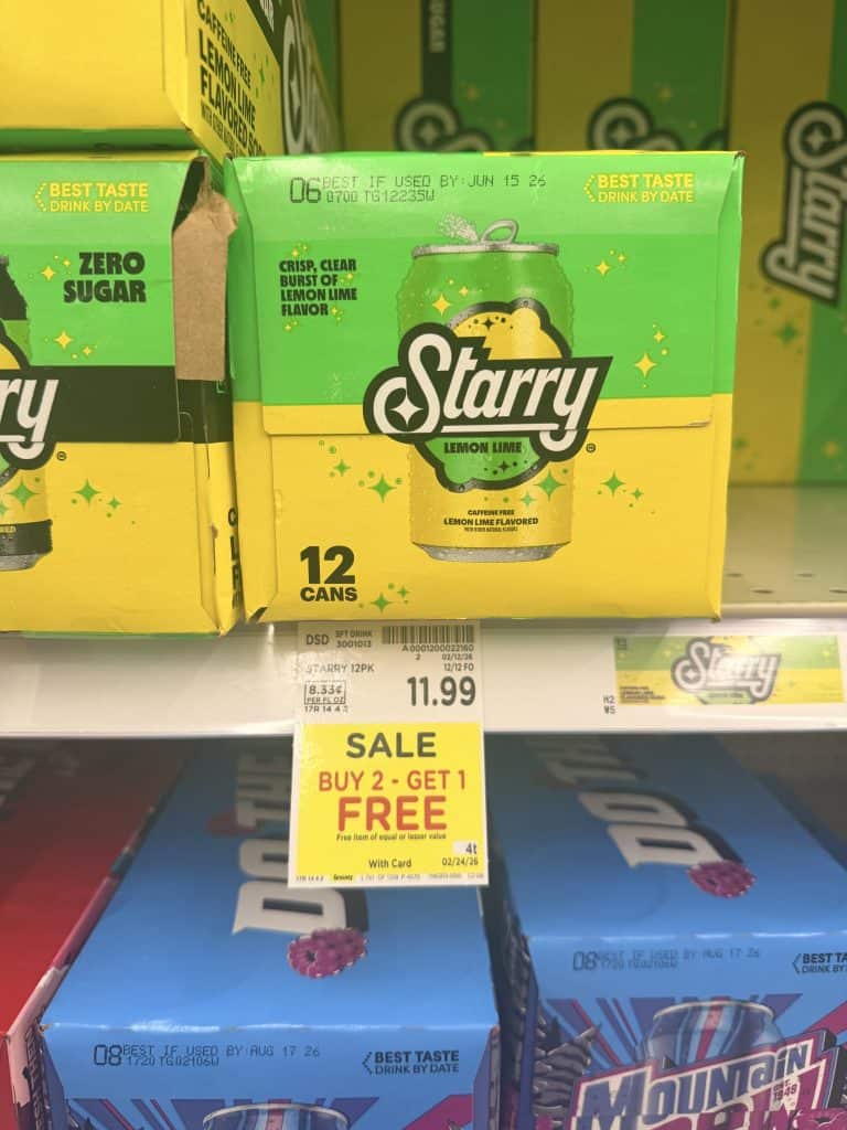 Pepsi MTN Dew Starry Crush Soda Pop Kroger Shelf Image (2)