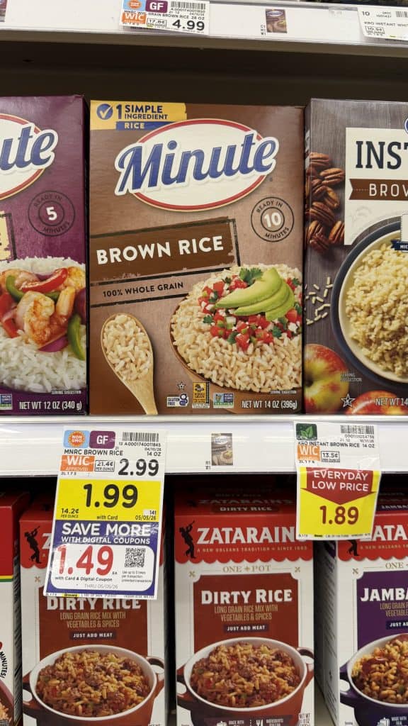 Minute Rice Kroger Shelf Image