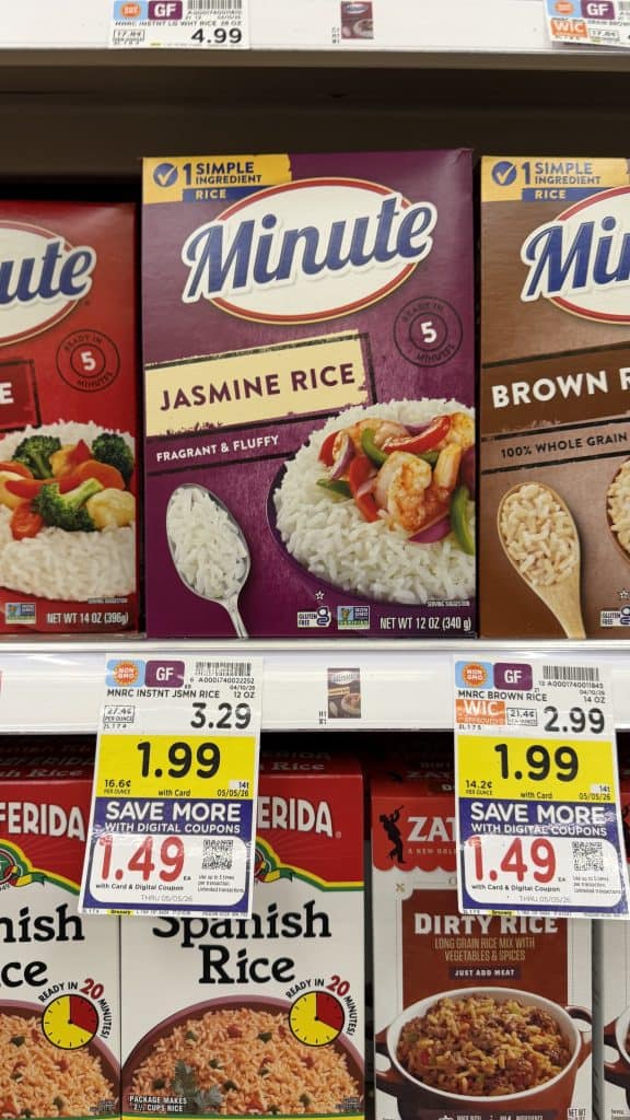 Minute Rice Kroger Shelf Image