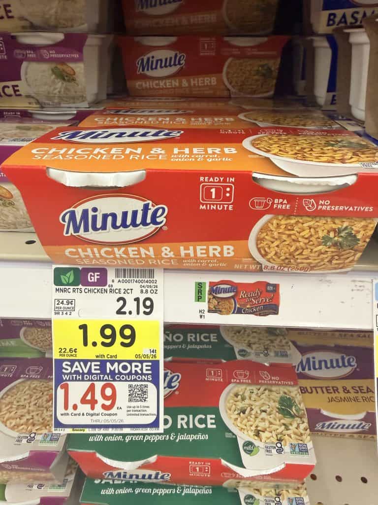 Minute Rice Kroger Shelf Image