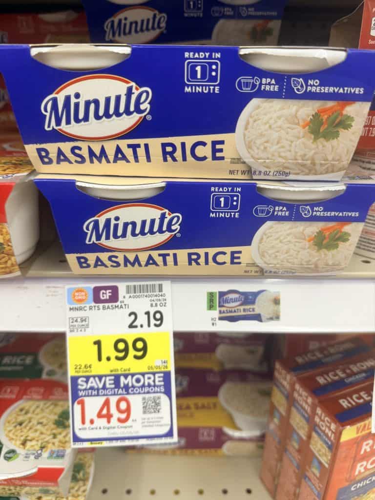 Minute Rice Kroger Shelf Image