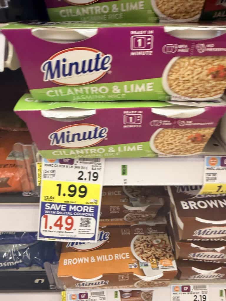 Minute Rice Kroger Shelf Image