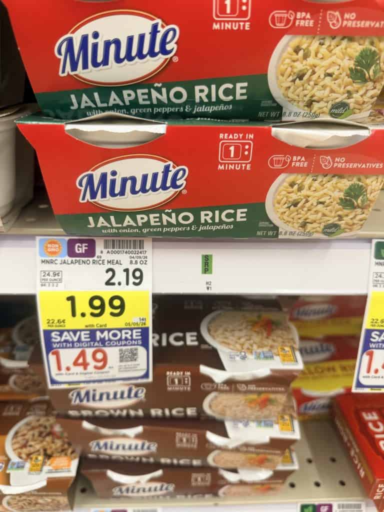 Minute Rice Kroger Shelf Image