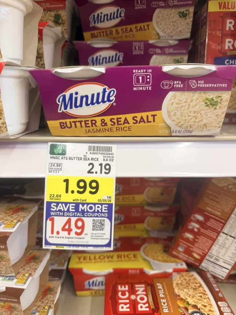 Minute Rice Kroger Shelf Image