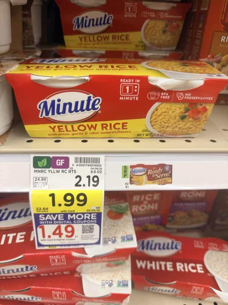 Minute Rice Kroger Shelf Image