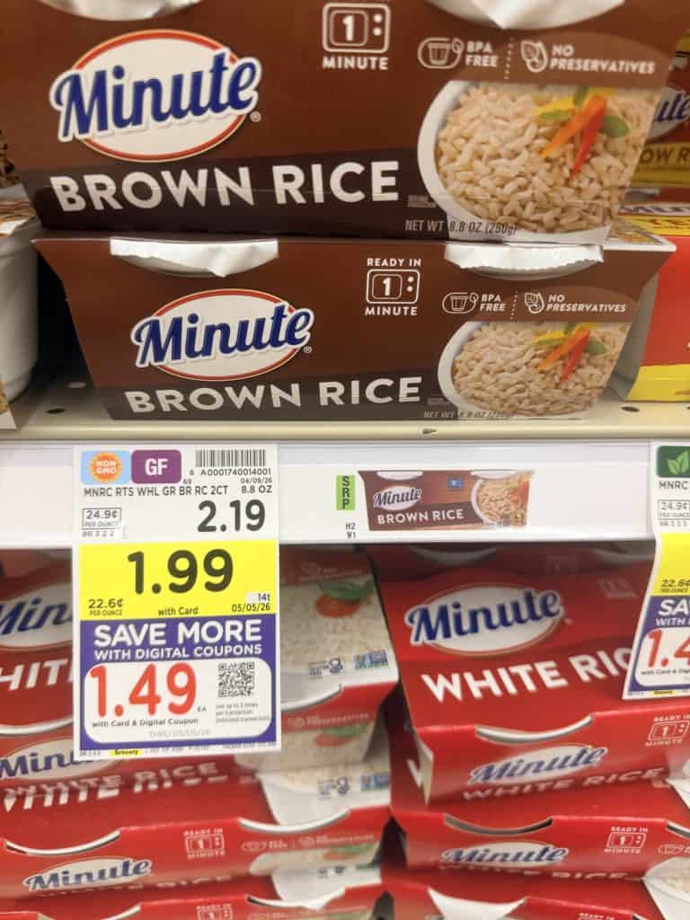 Minute Rice Kroger Shelf Image