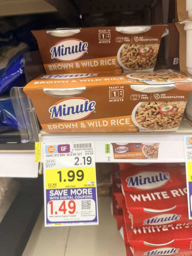 Minute Rice Kroger Shelf Image