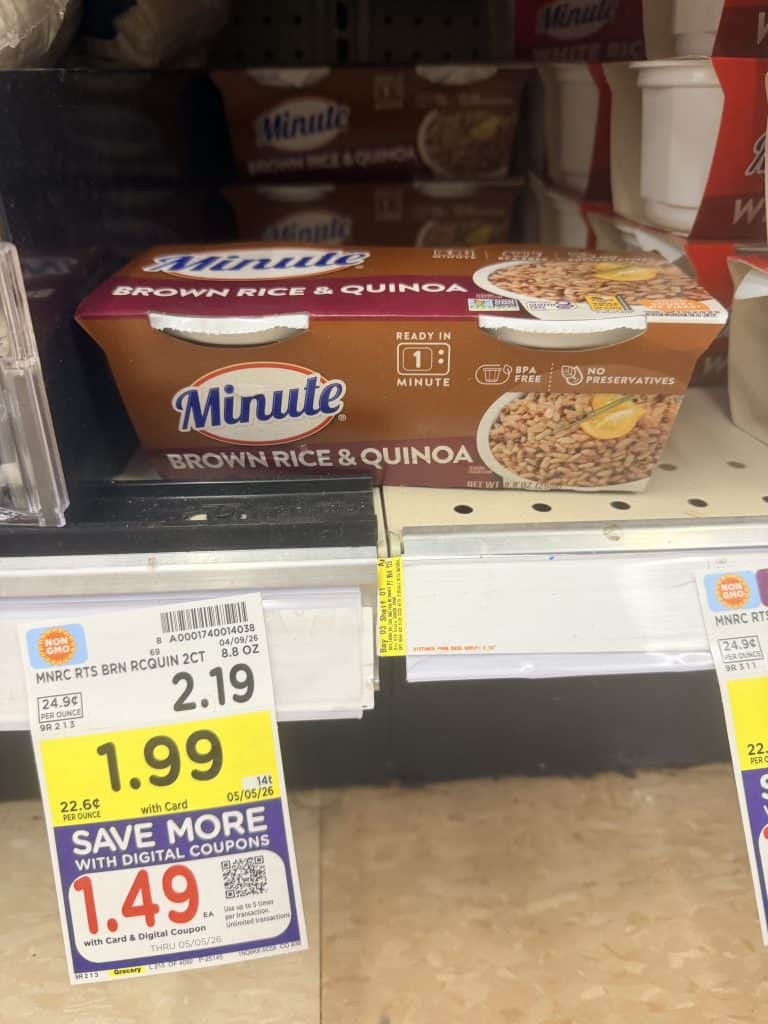 Minute Rice Kroger Shelf Image