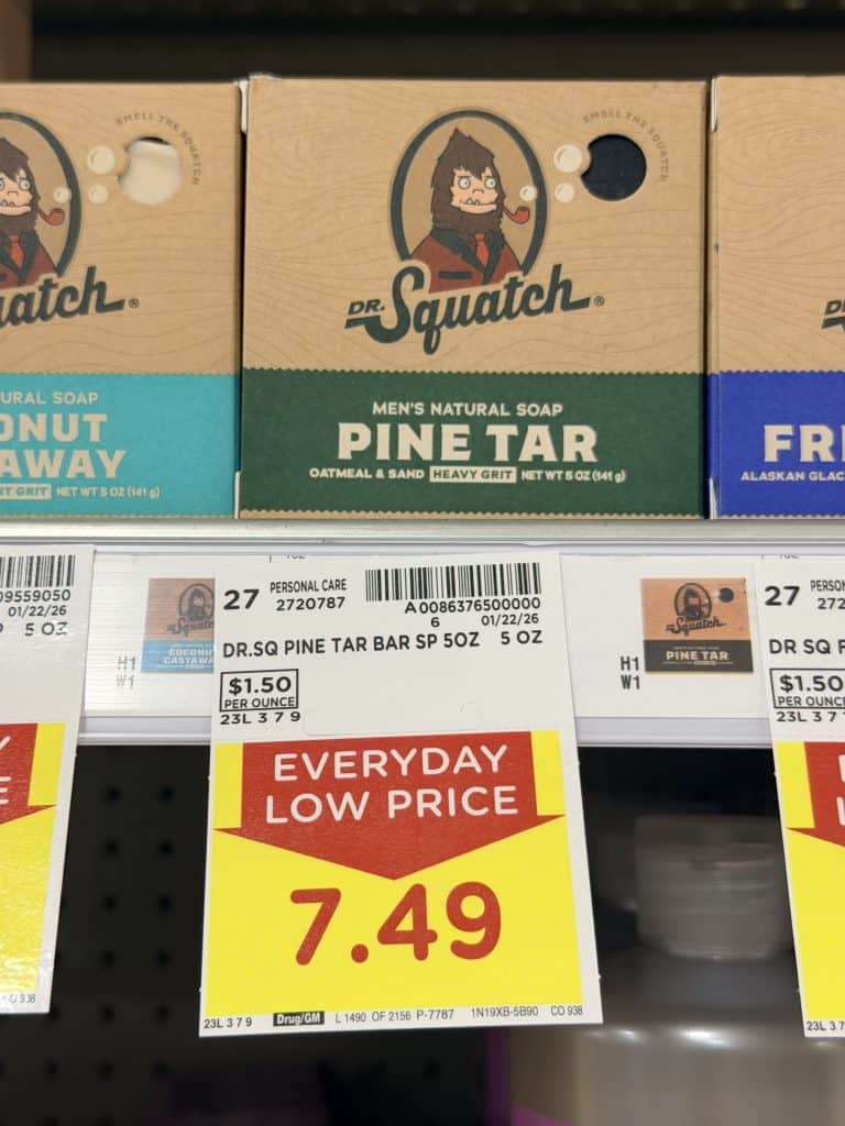 Dr. Squatch kroger shelf image