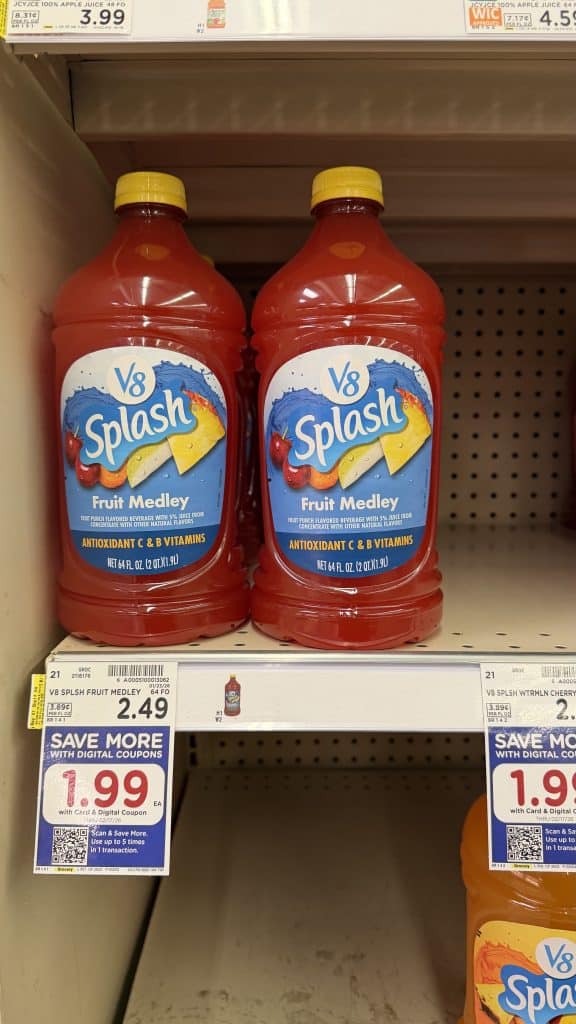 V8 Splash Kroger Shelf Image
