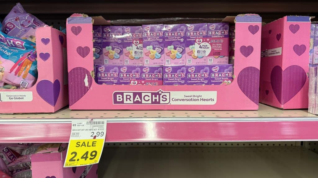 Brach's Conversation Hearts Kroger Shelf Image