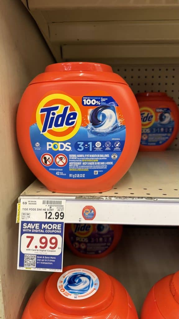 Tide Laundry Detergent Kroger Shelf Image