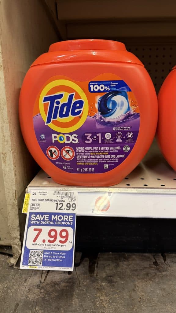 Tide Laundry Detergent Kroger Shelf Image