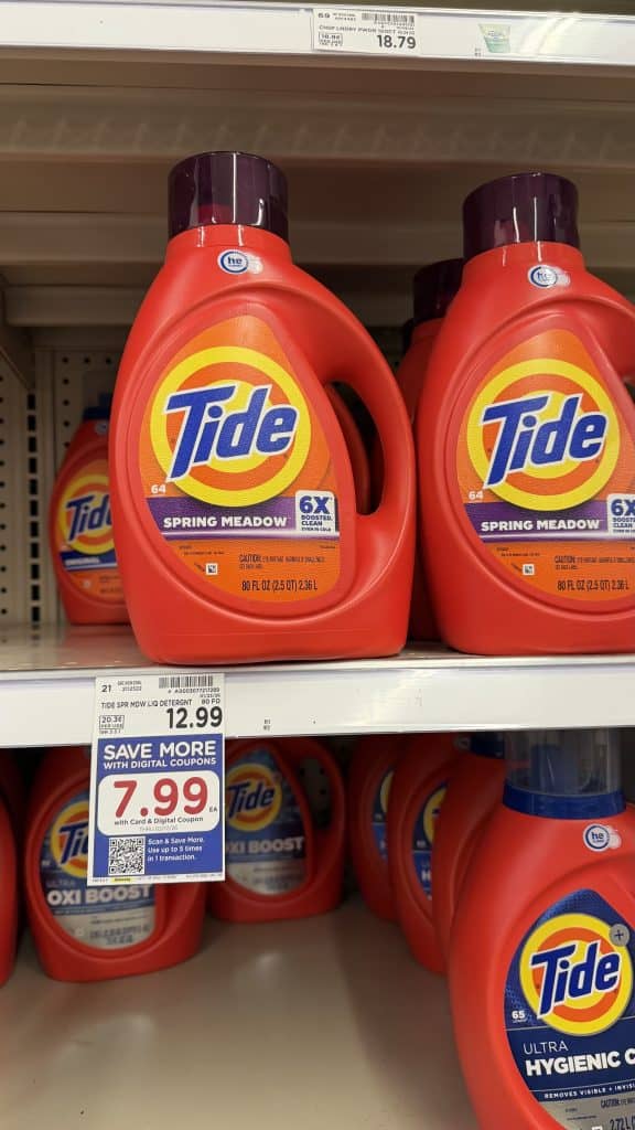 Tide Laundry Detergent Kroger Shelf Image
