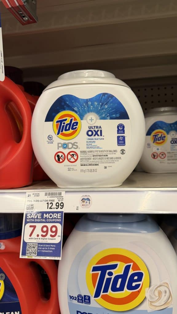 Tide Laundry Detergent Kroger Shelf Image
