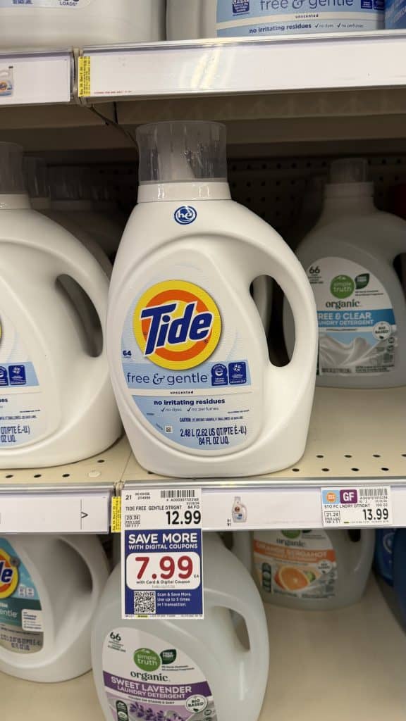 Tide Laundry Detergent Kroger Shelf Image