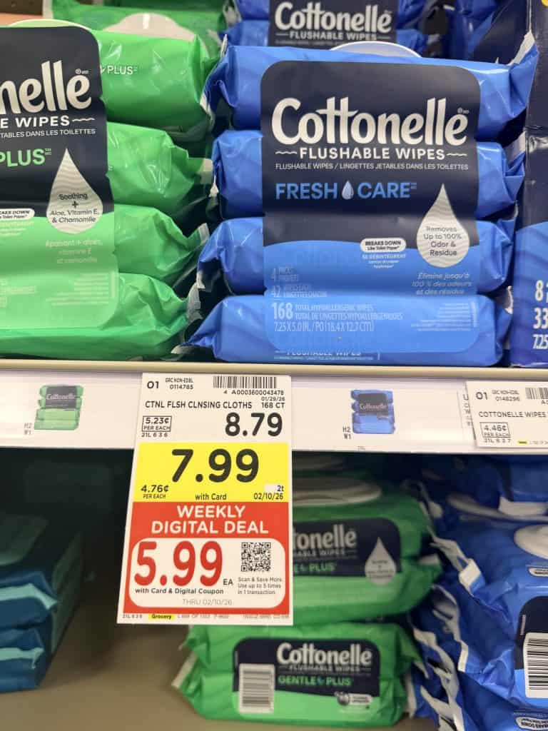 Cottonelle Kroger shelf image