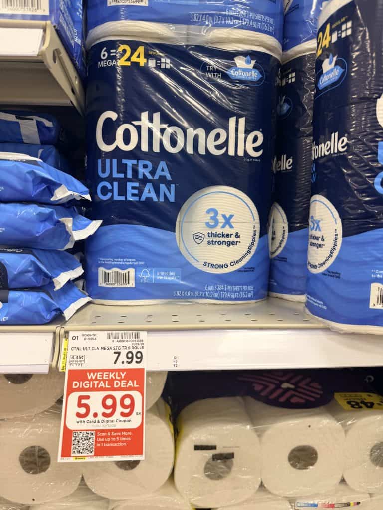 Cottonelle Kroger shelf image