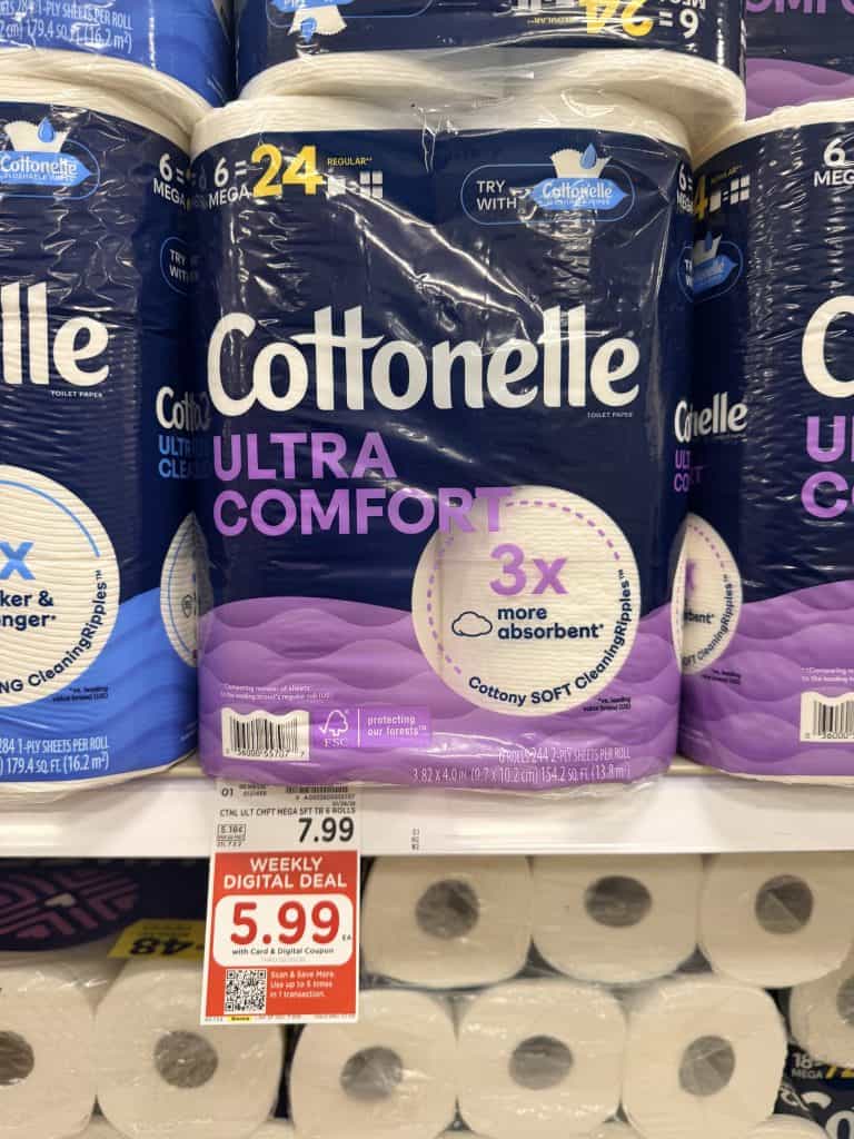 Cottonelle Kroger shelf image