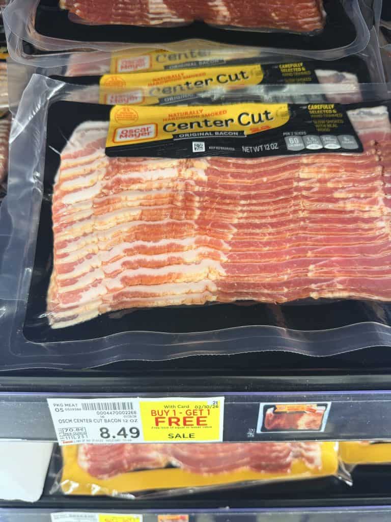 oscar mayer bacon kroger shelf image