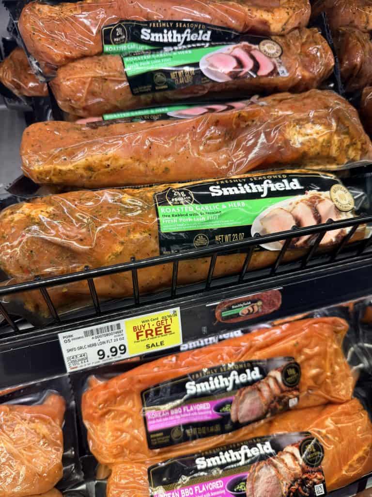 Smithfield Pork Tenderloin kroger shelf image