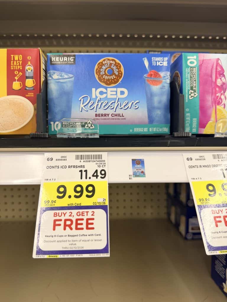 McCafe, Donut Shop, Swiss Miss, Green Mountain Coffee Kroger Shelf image