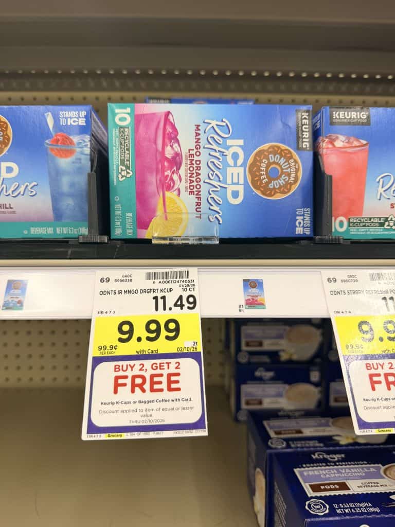 McCafe, Donut Shop, Swiss Miss, Green Mountain Coffee Kroger Shelf image