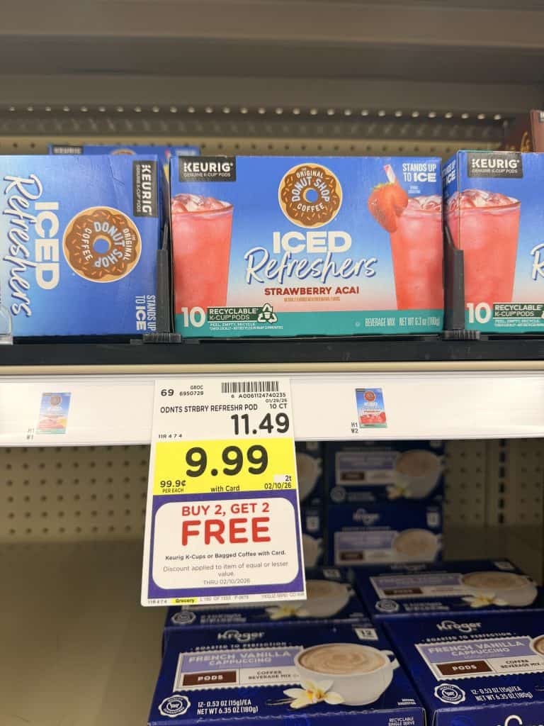 McCafe, Donut Shop, Swiss Miss, Green Mountain Coffee Kroger Shelf image