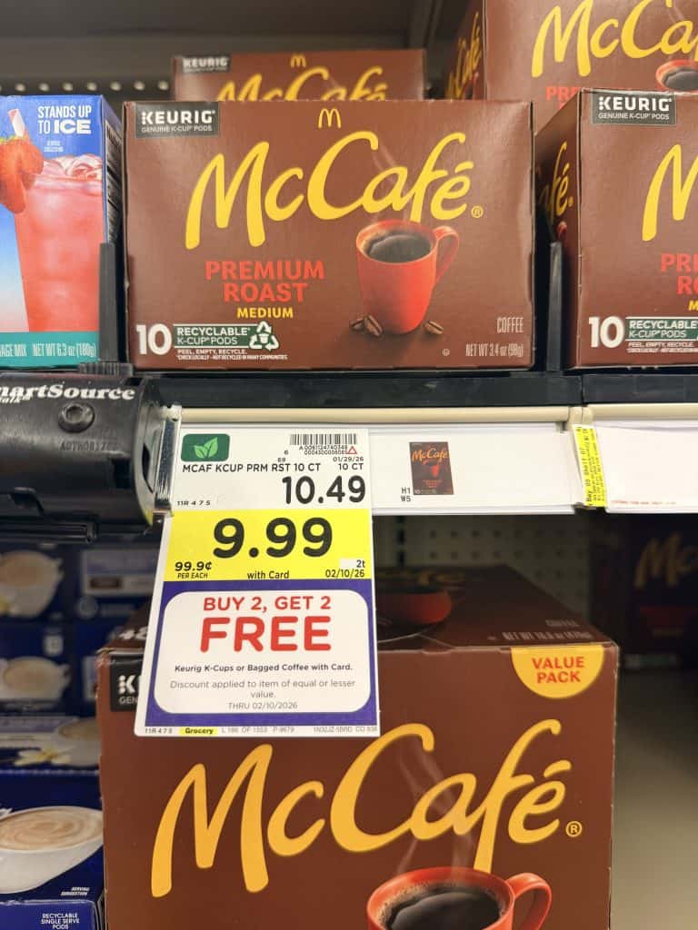 McCafe, Donut Shop, Swiss Miss, Green Mountain Coffee Kroger Shelf image