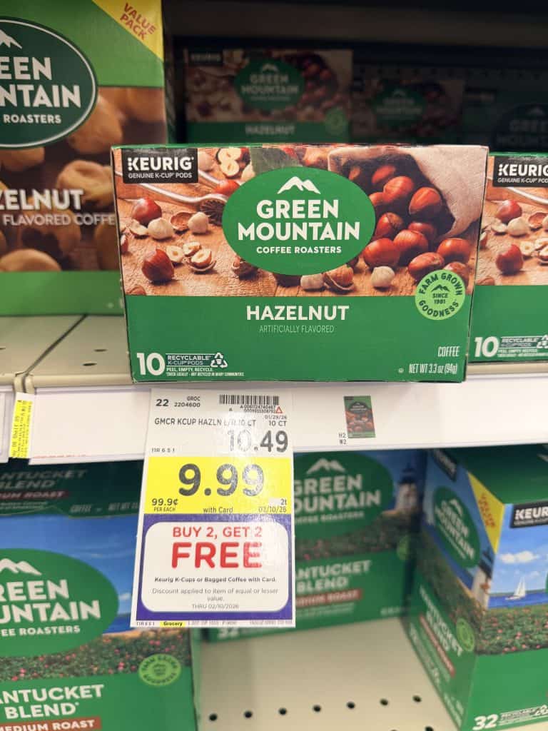McCafe, Donut Shop, Swiss Miss, Green Mountain Coffee Kroger Shelf image