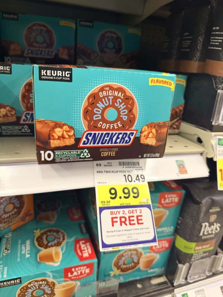 McCafe, Donut Shop, Swiss Miss, Green Mountain Coffee Kroger Shelf image