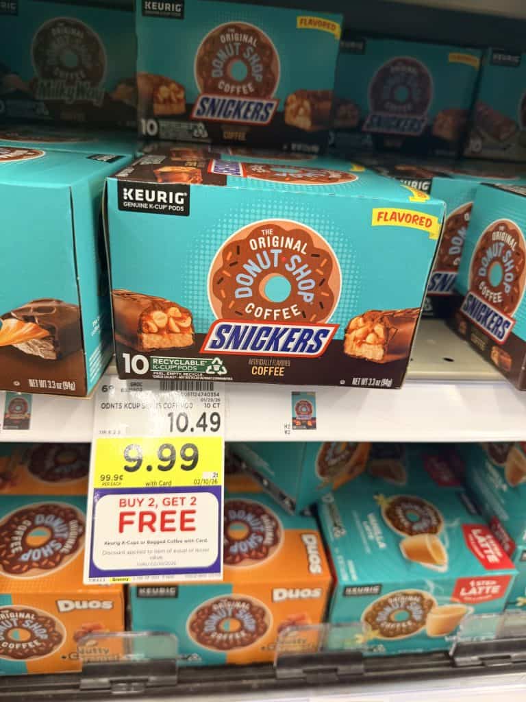 McCafe, Donut Shop, Swiss Miss, Green Mountain Coffee Kroger Shelf image