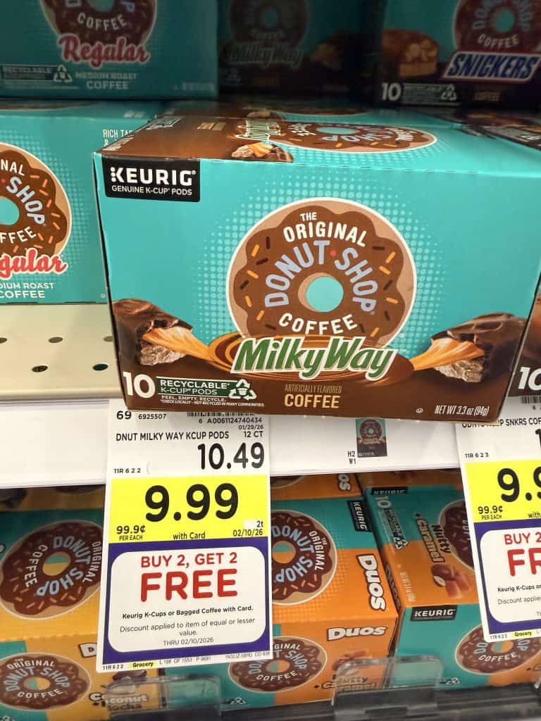 McCafe, Donut Shop, Swiss Miss, Green Mountain Coffee Kroger Shelf image