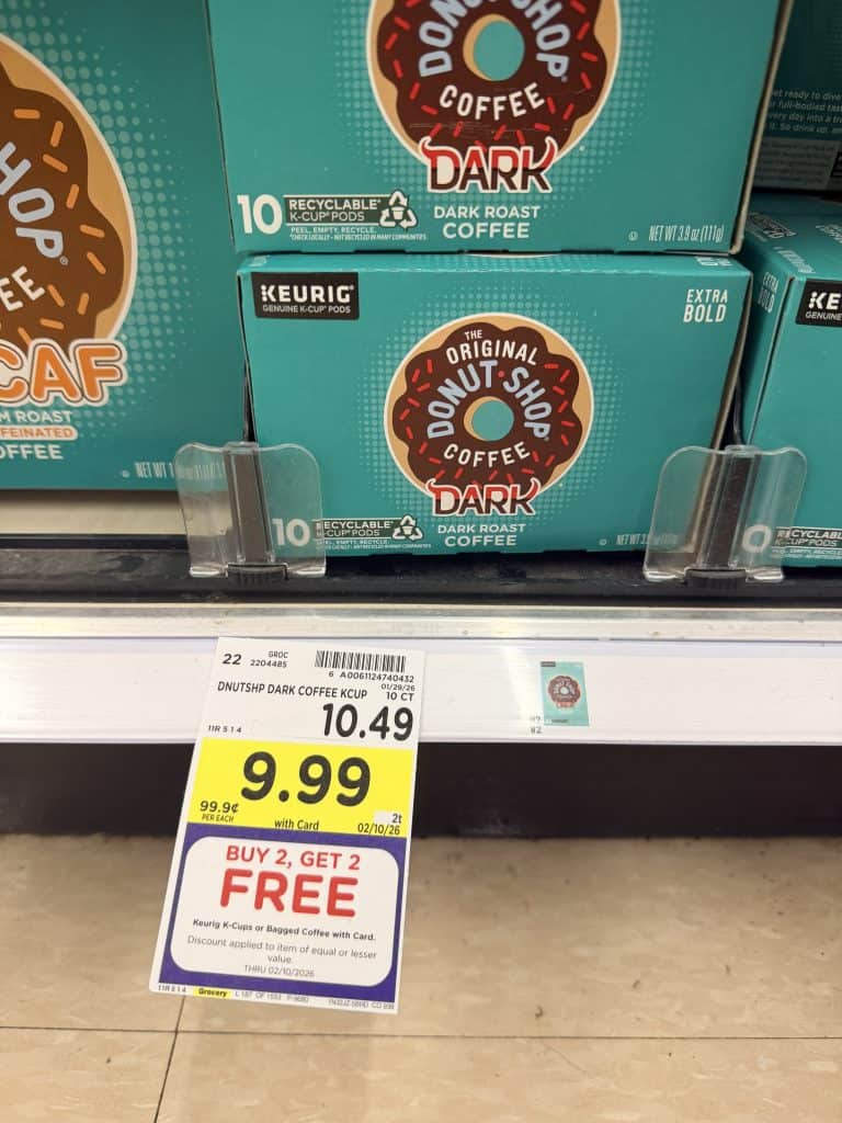 McCafe, Donut Shop, Swiss Miss, Green Mountain Coffee Kroger Shelf image