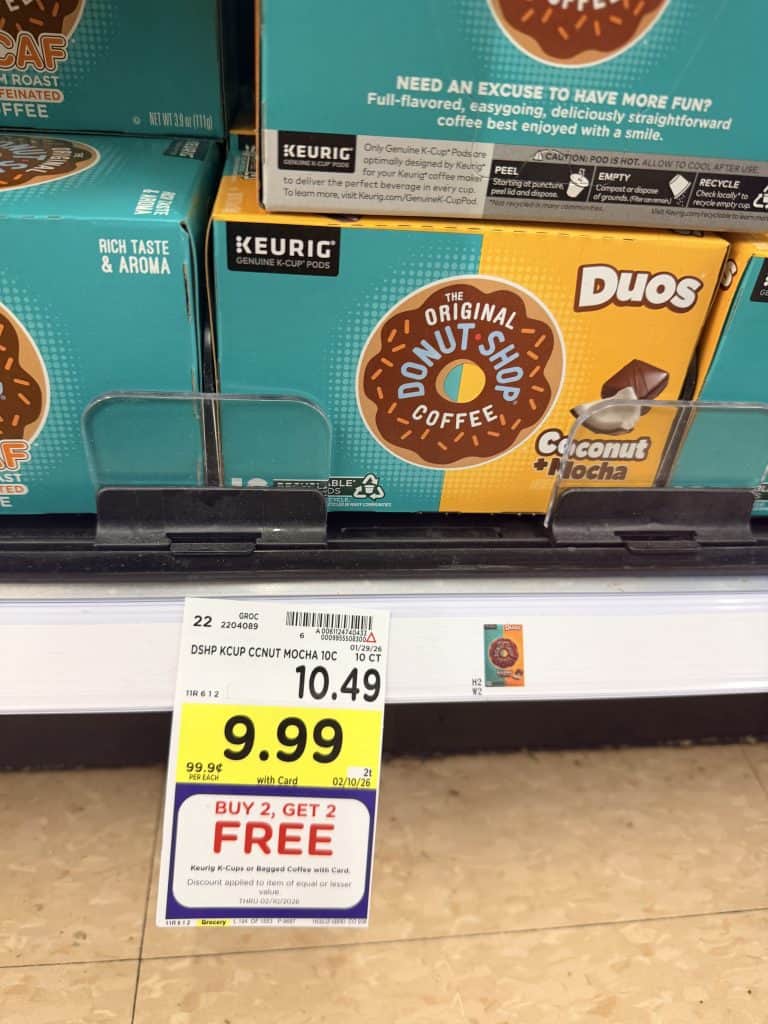 McCafe, Donut Shop, Swiss Miss, Green Mountain Coffee Kroger Shelf image