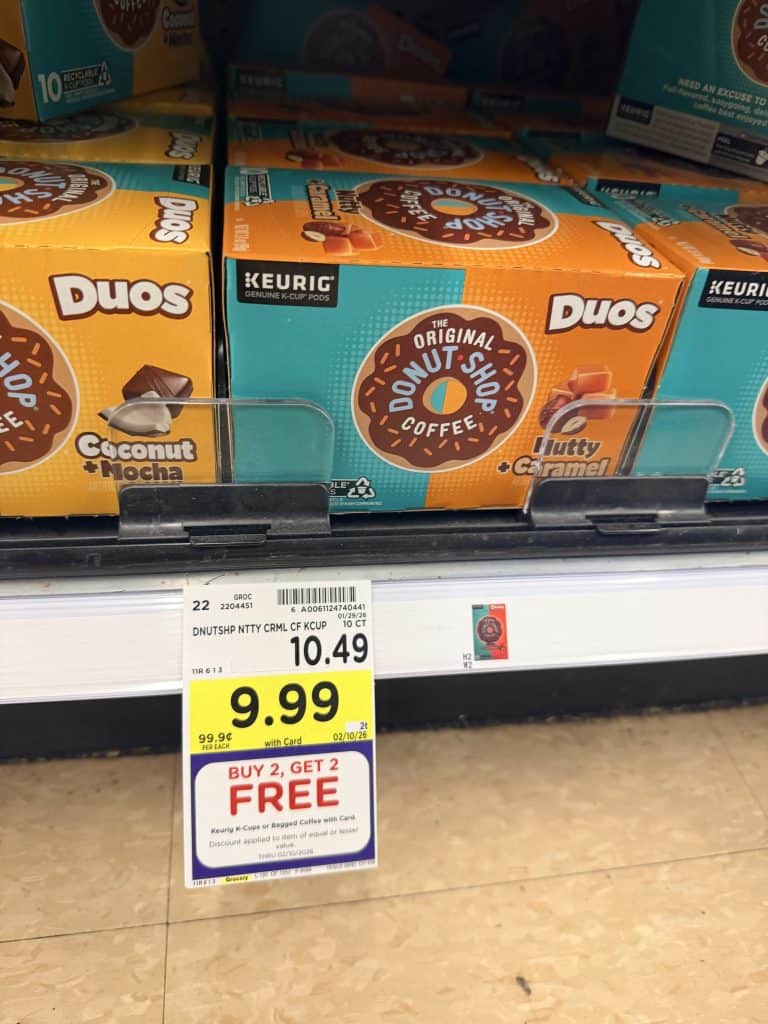 McCafe, Donut Shop, Swiss Miss, Green Mountain Coffee Kroger Shelf image