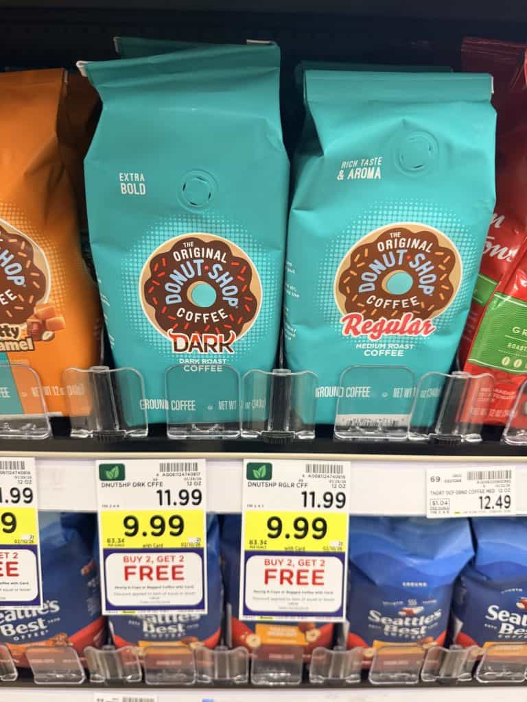 McCafe, Donut Shop, Swiss Miss, Green Mountain Coffee Kroger Shelf image