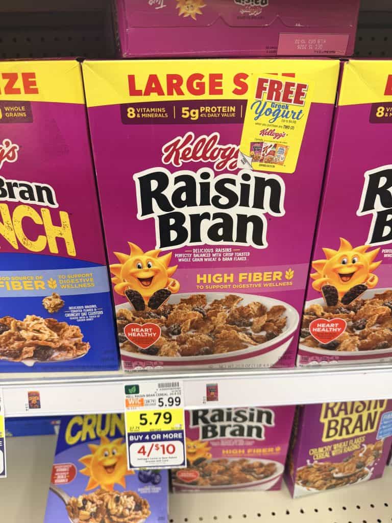 Kellogg's Large Cereals Kroger Shelf Image