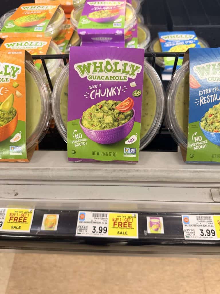 wholly guacamole kroger shelf image