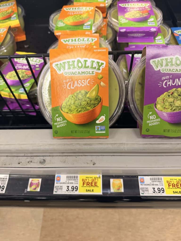 wholly guacamole kroger shelf image
