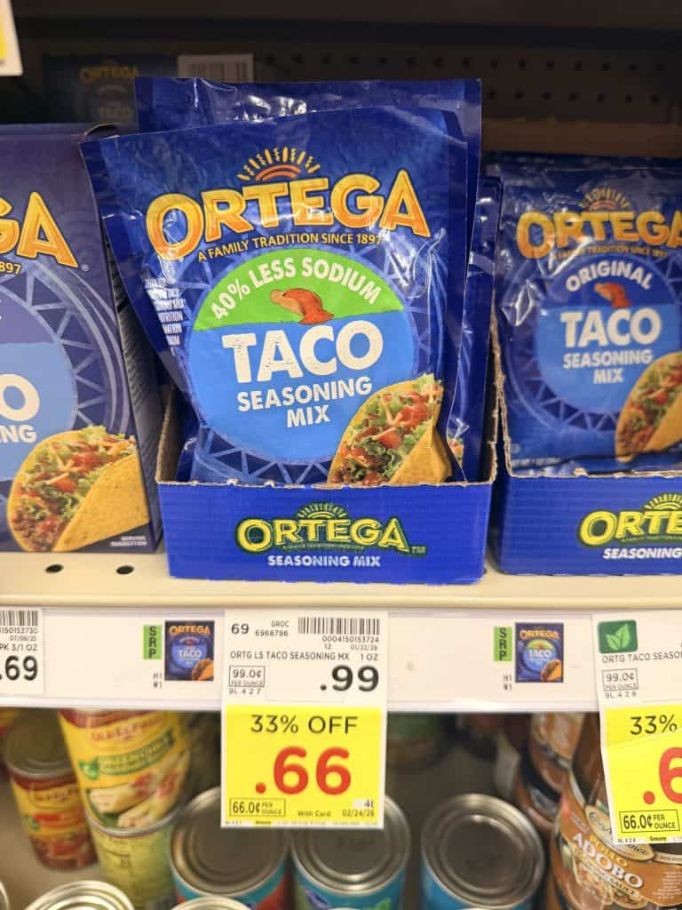 Ortega Items Kroger Shelf Image