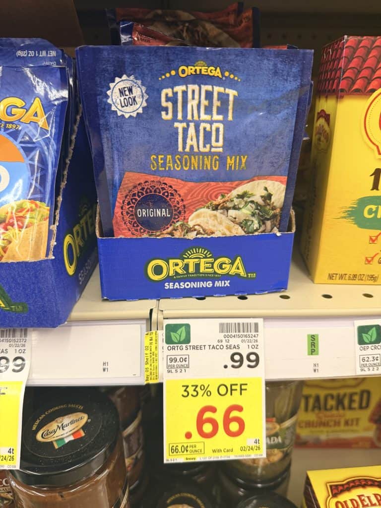 Ortega Items Kroger Shelf Image