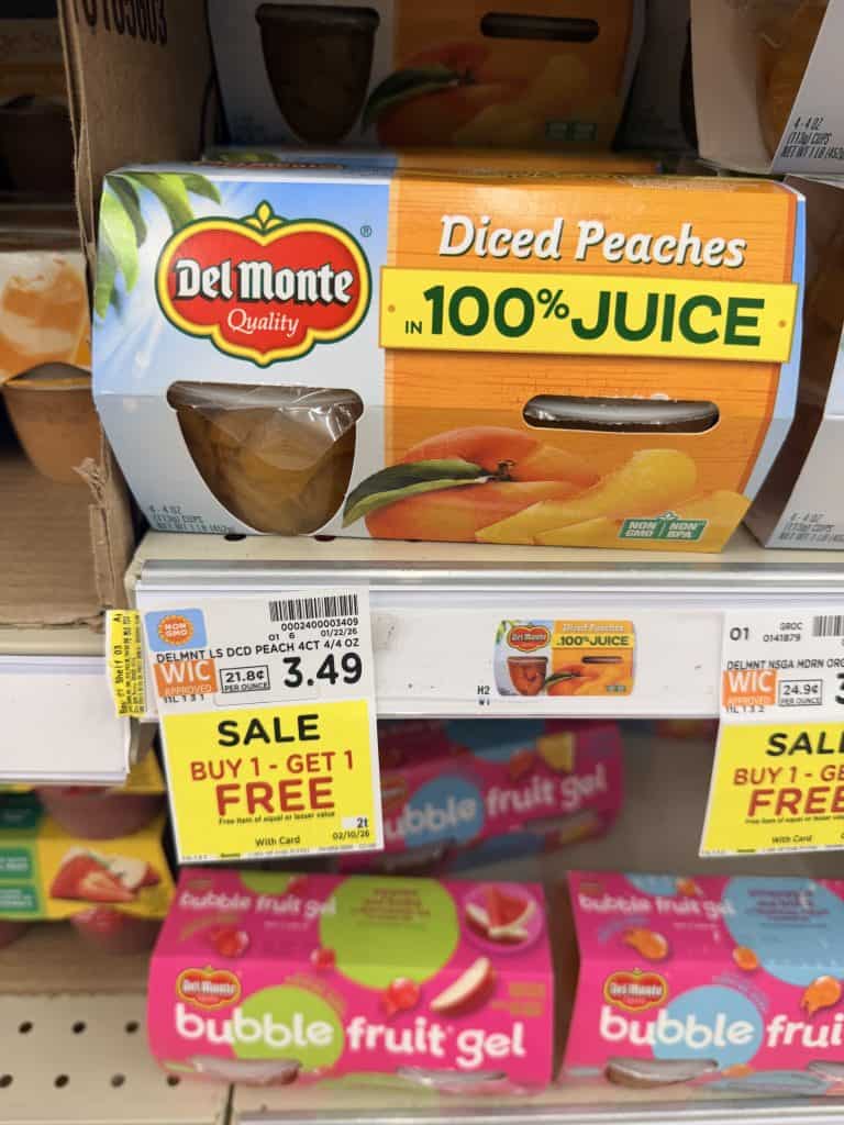 Del Monte Fruit Cup Kroger Shelf image