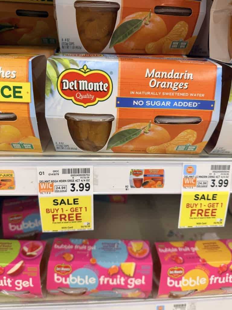 Del Monte Fruit Cup Kroger Shelf image